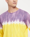 Shop Men's Purple & Yellow Tie & Dye Oversized T-shirt
