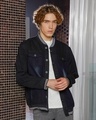 Shop Men's Purssian Blue Washed Jacket-Front