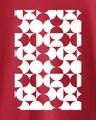 Shop Men's Red Abstract Printed Cotton T-shirt-Design
