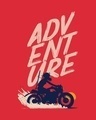 Shop Men's Red Adventure Apple Cut Typography T-shirt-Full
