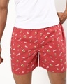 Shop Men's Red All Over Chai Printed Boxers-Front
