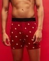 Shop Men's Red All Over Flash Printed Knit Boxers-Front
