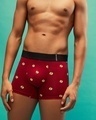 Shop Men's Red All Over Flash Printed Trunk-Front