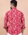 Shop Men's Red All Over Floral Printed Relaxed Fit Shirt-Full