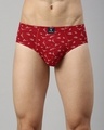 Shop Men's Red All Over Printed Briefs-Front