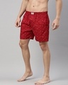 Shop Men's Red All Over Printed Cotton Boxers-Design