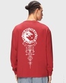 Shop Men's Red Alpha Graphic Printed Oversized T-shirt-Design
