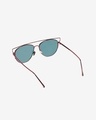 Shop Men's Red Aviator Polarised Lens Full Rim Gradient Sunglasses-Design