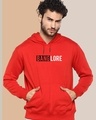 Shop Men's Red Bangalore Typography Hoodie-Front