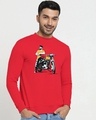 Shop Men's Red Biker Bro Sweatshirt-Front