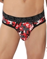 Shop Pack of 2 Men's Red & Black Camo Printed Cotton Briefs-Full