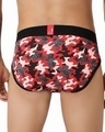 Shop Pack of 2 Men's Red & Black Camo Printed Cotton Briefs