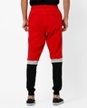 Shop Men's Red & Black Color Block Joggers-Design