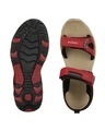 Shop Men's Red & Black Color Block Sandals-Full