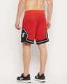 Shop Men's Red & Black Color Block Shorts-Design