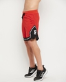 Shop Men's Red & Black Color Block Shorts