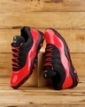 Shop Men's Red & Black Color Block Sneakers-Front