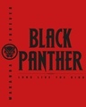 Shop Men's Red Black Panther Typography Oversized T-shirt