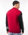 Shop Men's Red & Black Typography Oversized Sweater-Full