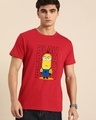 Shop Men's Red Bleh Blah T-shirt-Front