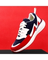 Shop Men's Red & Blue Color Block Sports Shoes-Front