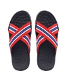 Shop Men's Red & Blue Striped Slippers