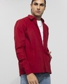 Shop Men's Red Bolsillo Slim Fit Shirt-Design