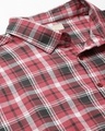 Shop Men's Red Checked Plus Size Shirt