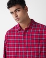 Shop Men's Red Checked Oversized Shirt