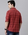 Shop Men's Red Checked Slim Fit Shirt-Full