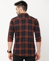 Shop Men's Red Checked Slim Fit Shirt-Full