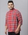 Shop Men's Red Checks Stylish Full Sleeve Casual Shirt-Design