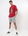 Shop Men's Red Chill Guy Graphic Printed Oversized  Plus Size T-shirt-Full