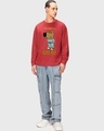 Shop Men's Red Chill Guy Graphic Printed Oversized T-shirt