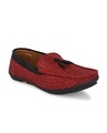 Shop Men's Red Printed Loafers-Front