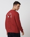 Shop Men's Red Cursed Sasuke Graphic Printed Oversized T-shirt-Design