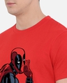 Shop Men's Red "Deadpool Marvel" Cotton T-shirt