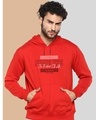 Shop Men's Red Fearless Typography Hoodie-Front