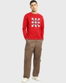 Shop Men's Red Focus Blocks Graphic Printed Oversized T-shirt-Design