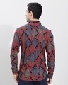 Shop Men's Red Geometric Printed Slim Fit Shirt-Design