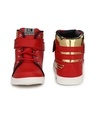 Shop Men's Red & Gold Color Block Casual Shoes