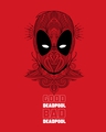 Shop Men's Red Good Bad Deadpool Graphic Printed Oversized T-shirt-Full