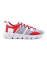 Shop Men's Red & Grey Color Block Sneakers-Design