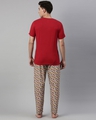 Shop Men's Red & Grey Printed Cotton T-shirt & Pyjamas Set-Design