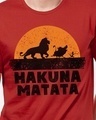 Shop Men's Red Hakuna Matata Disney Official Typography T-shirt