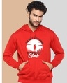 Shop Men's Red Hardest Climb Graphic Printed Hoodie-Front