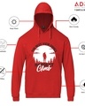 Shop Men's Red Hardest Climb Graphic Printed Hoodie-Design