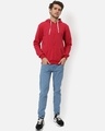 Shop Men's Red Hooded Sweatshirt-Full