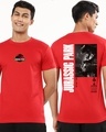Shop Men's Red Jurassic Park 1993 Graphic Printed T-shirt-Front