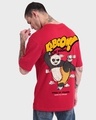 Shop Men's Red Kaboom Graphic Printed Oversized T-shirt-Design